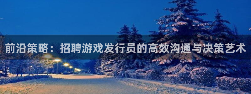 im电竞品牌策划公司：前沿策略：招聘游戏发行员的高效沟通与决策艺术
